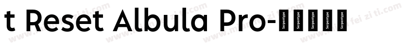 t Reset Albula Pro字体转换